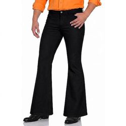 Retrò Vintage Anni '70 Lunghezza lunga Pantaloni Pantaloni a zampa d'elefante Pantaloni a zampa Hippie Tinta unica Costume Per uomo Mascherata Abbigliamento quotidiano Parata dell'Orgoglio Mese