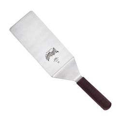 Mercer Culinary M18350 8" x 4" Turner w/ Red Nylon Handle, Stainless Steel