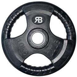 TEMU Weight Plates Pair 10kg 2pcs Solid Cast Black Home Gym Equipment Fitness Workout Functional Barbell Strength Training Disc