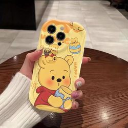 TEMU Series Phone Cases, The Subject Winnie The Pooh Honey Pot For 16 15 14 11 Xr X Xs 7 8 6 Mini Pro Promax Plus-tpu Material -cute Cartoon Design, Perfect Gift.