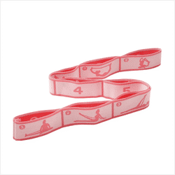 TEMU Polyamide Resistance Bands For Adult, Yoga, Stretching, Pilates, Dance, Cycling, Fitness, Light Tension, Mixed Color, Purple, Pink, Stackable, With Training For Beginner