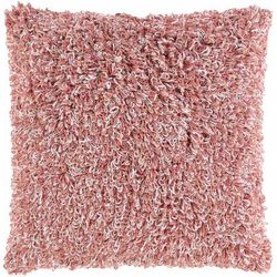 Dehue 14"L x 22"W Modern Cotton White/Dusty Pink/Pink Throw Pillow - Boutique Rugs