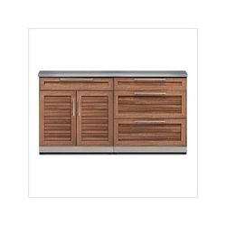 NewAge Outdoor Kitchens Grove 3-Piece Outdoor Kitchen Set with Countertops