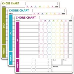 TEMU 3-pack Magnetic Fridge Chore Chart Calendar - Dry Erase Planner, Menu Board & Grocery List Organizer, Family Task