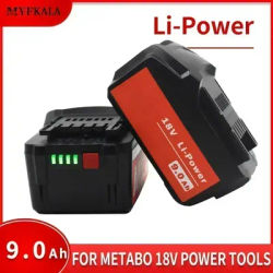 2025 For Metabo 18V 4.0-9.0Ah Battery Power Tools Drill Driver Wrench Hammer Grinder for Metabo 18VBattery Asc30 Asc55 625592000