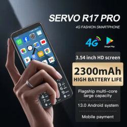 2025 NEW SERVO R17 PRO Thin Button Android Smartphone 4G LTE 2SIM Standby 4GB+64GB Play Store WiFi 3.54" Touch Screen Smartphone