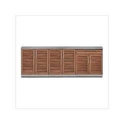 NewAge Outdoor Kitchens Grove 4-Piece Outdoor Kitchen Set with Countertops and Covers