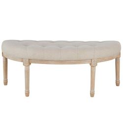 Divanetto 2 posti trapuntato écru e hevea