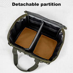 20L Tableware Storage Bag W/Dual Zipper Camping Kitchen Organizer Camping Cooking Utensil Organizer Camping Equipment