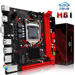 ZSUS H61 Motherboard LGA 1155 Desktop Motherboards Support DDR3 RAM With NVME M.2 Interface USB2.0 SATA2.0