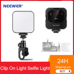 NEEWER PL81 Clip On Light Selfie Light for Phone/Laptop with Cold Shoe for Streaming Video Vlogging Lighting PL81 Pro Version