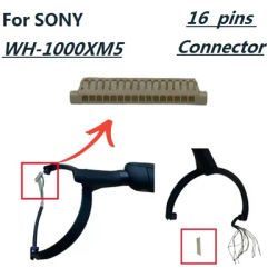 Brand New spare part FOR SONY WH-1000XM5 Wireless Headphones replacement 16 Pins Plastic Main Wire Connector Jack plug Interface