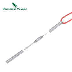 Boundless Voyage Titanium Toothpicks, Holder Ear Wax Removal Personal Care Tools, Outdoor Multifunctional Tools Ti9008O