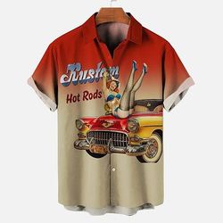 Blusa / Camicia Manifesto retrò Ragazza retrò Anni 1950 Retrò Vintage Grafico per Per uomo Adulti Stampa 3D per Mascherata Quotidiano Vacanza Feste