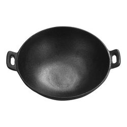 TEMU Large Capacity Cast Iron Frying Pan 24*24*8cm, With 2 Ears, Can Fry, Stew Cast Iron Pan Pan, Large Capacity Cooking 4-6 People Dishes