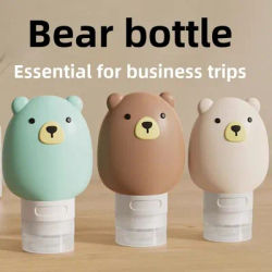 70ml Cute Refillable Silicone Travel Bottle for Skincare and Toiletries, High-value Liquid Dispenser for Shampoo and Shower Gel