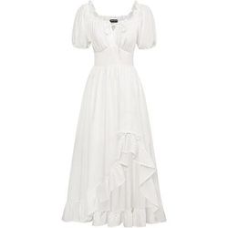 Retrò Vintage Medievale Rinascimento Abito celtico Vichingo Elfico Costume Per donna Celtico Costumi da pirata Fantasia Halloween Carnevale Mascherata LARP Adulti Vestito