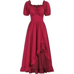Retrò Vintage Medievale Rinascimento Abito celtico Vichingo Elfico Costume Per donna Celtico Costumi da pirata Fantasia Halloween Carnevale Mascherata LARP Adulti Vestito