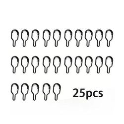 TEMU 25/50pcs Stainless Steel Carp Fishing Hair Rig Tools - Coarse Method Feeder Accessories, Dark Green, For Efficient Carp Angling
