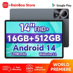 2025 New Flagship Global Firmware 14 Inch Android 14 Tablet 5G WiFi 2K Display FHD Screen 16GB 512GB Планшет GPS Pads Laptop