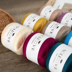 Fil à tricoter chaud et doux pour bébé, 50 g/pièce, dentelle de soie, coton, lait, Crochet, tricoté à la main, fournitures pour tricot à la main, point de croix