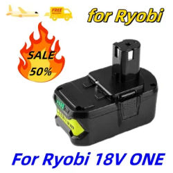 6.0Ah-18.0Ah per RYOBI P108 18 V One +Plus batteria 18 Volt utensili elettrici agli ioni di litio P104 P107 RB18L50 RB18L20 P108