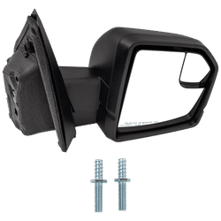 JC Whitney Mirror Textured Black, Passenger Side, 1-year limited warranty JFD514ER