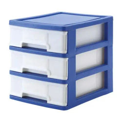 Desktop Drawer Storage Cabinet Office Stationery Storage Box Small Miscellaneous Storage Box with Three Drawers