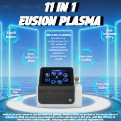 2025 Newest 8 in 1Fusion Plasma scalp diamond stamp jet plasma Professional Laser Fibroblast Ozone Wart Spray Pen Removal Salon