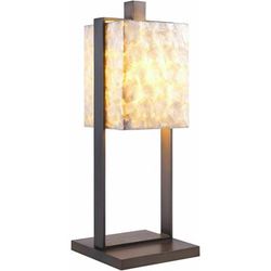 Unterkulm 31"H x 11"W x 11"D Rustic Silver Gray/Cream/Translucent Table Lamp - Boutique Rugs