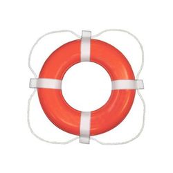 Taylor Made Foam Ring Buoy - 24" - Orange w/White Rope 364