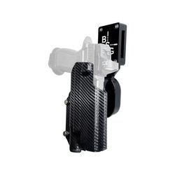 Black Scorpion Outdoor Gear Pro Heavy Duty Competition Kydex OWB Holster Sig Sauer P320 Full Size w/ X300 Right Hand Black Shell Carbon Fiber