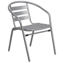 MoTak M106 Indoor/Outdoor Stackable Armchair - Steel, Silver