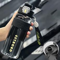 TEMU 1pc Durable Sports Water Bottle - Large Capacity, High-temperature Resistant, Portable For Fitness & Outdoor Activities
