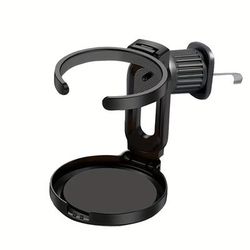 TEMU 1pc Multifunctional Foldable Car Cup Holder - Durable Abs, For Coffee Cups, Soda Bottles & Beverage Containers, Air Vent Mount Design, Drink Holder | Foldable Design | Durable Abs Material