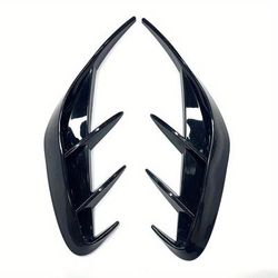 TEMU Abs Car Rear Exhaust Trim - Black, Aggressive Design With , Side Outlet Mimic, Universal Fit For Vehicle Models, Vehicle Decoration Accessory| Accessory|abs Material
