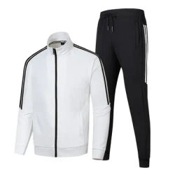 Thin Standing Collar Cardigan Long Sleeved Sport Set Outdoor Mountaineering Running Suit Gym Clothing Men Joggers Men Track Suit