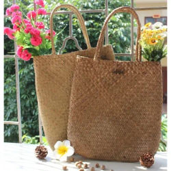 Women Fashion Designer Lace Handbags Tote Bags Handbag Wicker Rattan Bag Shoulder Bag Shopping Straw Bag