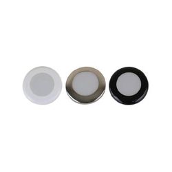 Scandvik A3C Downlight 300 Lumens LED Light Kit Warm White w/SS White/ Black Trim Rings 41290P