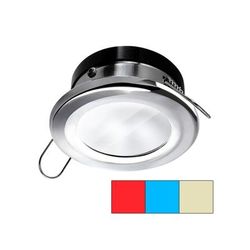 I2Systems Inc Apeiron A1120 LED Spring Round Mount Light Red/ Warm White /Blue/Polished Chrome A1120Z-11HCE