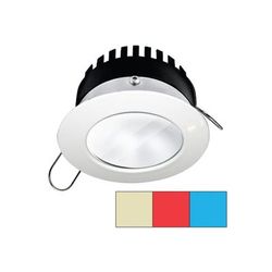 I2Systems Inc Apeiron Pro A503 3W LED Spring Mount Light Round Warm White/Red /Blue/White Finish A503-31CBBR-HE
