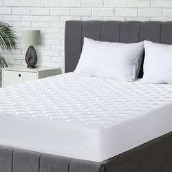 TEMU Day Gift Hotel Quality Quilted Mattress Protector – Mattress Topper - Stretch Skirt Fitted From 30cm-40cm Deep Mattress – Breathable Fitted Mattress Cover - Not Waterproof.
