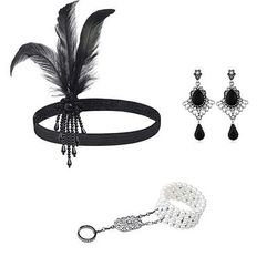 Anni 1920 Il grande Gatsby Fascia Flapper Il grande Gatsby Piuma Retrò Glitter scintillanti Cristallo / Strass Costume Per donna Carnevale San Valentino Mascherata Abbigliamento da sera Mascherata