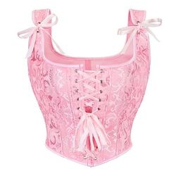 Retrò Vintage Medievale Rinascimento Corsetto Gilet Bustino Allacciato Floreale Jacquard Costume Per donna Celtico Fantasia Reale Natale Halloween Carnevale Feste Casual Quotidiano LARP Adulti