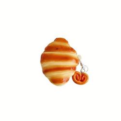 TEMU 3d Simulation Croissant] For Airpods Wireless Earphone Protective Case Is Suitable For Generation / / / /pro/ Generation Anti-drop Cartoon Creative Silicone Ear Case