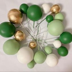 TEMU 18pcs Cake Toppers, Vibrant Colors. Assorted Mix Of Sizes , Decorating Cakes, Cupcakes, Or Dessert Tables Of Sizes. Add A Festive Touch To Your Desserts Christmas, Birthday Parties, Or Weddings!