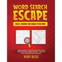 TEMU Word Search Escape Relax, Unwind, And Engage Your Mind:immerse Yourself In 200 Extra Large Print Puzzles Designed For Adults, Seniors, And Teens - Perfect For Mental Stimulation And Entertainment