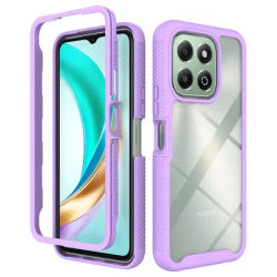 Luxury 3 in 1 Clear Hybrid Armor Shockproof Defend Case for Honor X6B X8A X7A Heavy Duty Protection