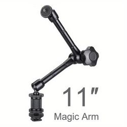TEMU Adjustable Super Clamp With A Range Of 7 To 11 Inches, Designed For Mounting Led Lights, Lcd Screens, Video Cameras, And Dslr Cameras.