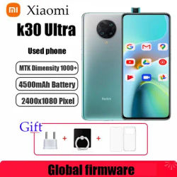 Xiaomi Redmi k30 Ultra smartphone 8GB 265GB full screen Tianguet 1000 6.67'' 64MP 4500mAh 33w 5G dual-mode used phone
